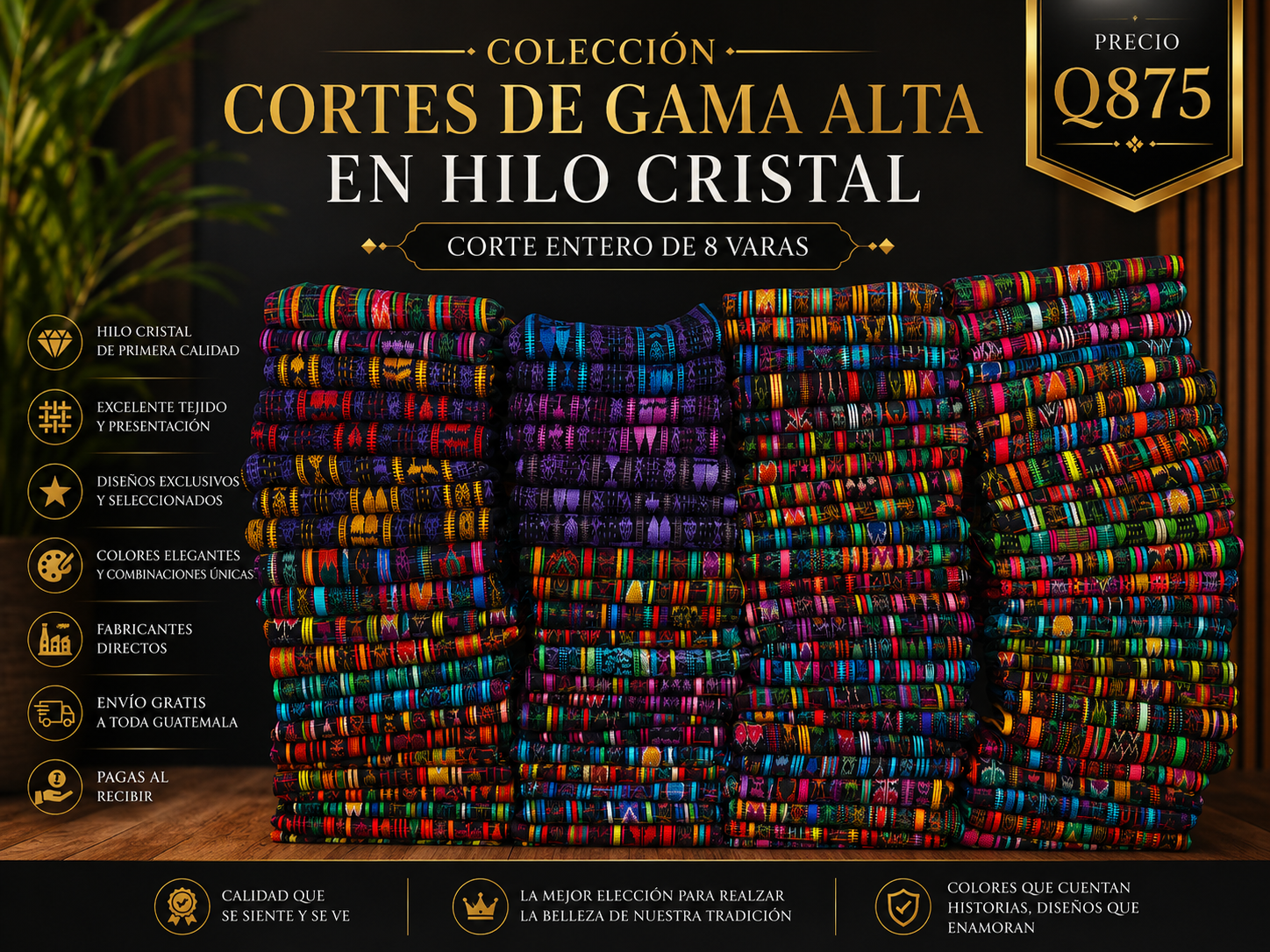 Cortes de Gama Alta en Hilo Cristal – Colección Exclusiva Q875