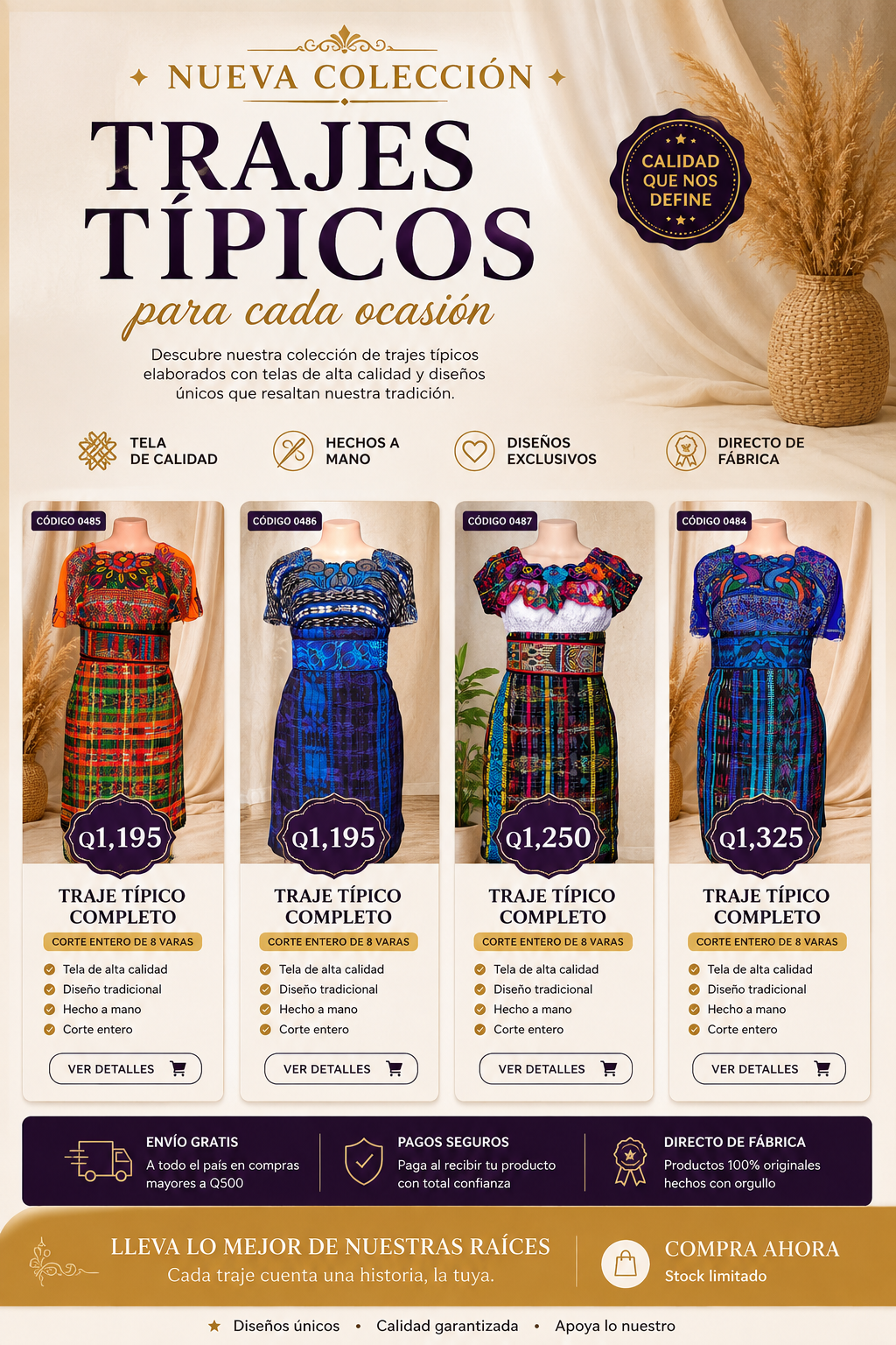 Trajes Típicos Completos | Diseños Exclusivos