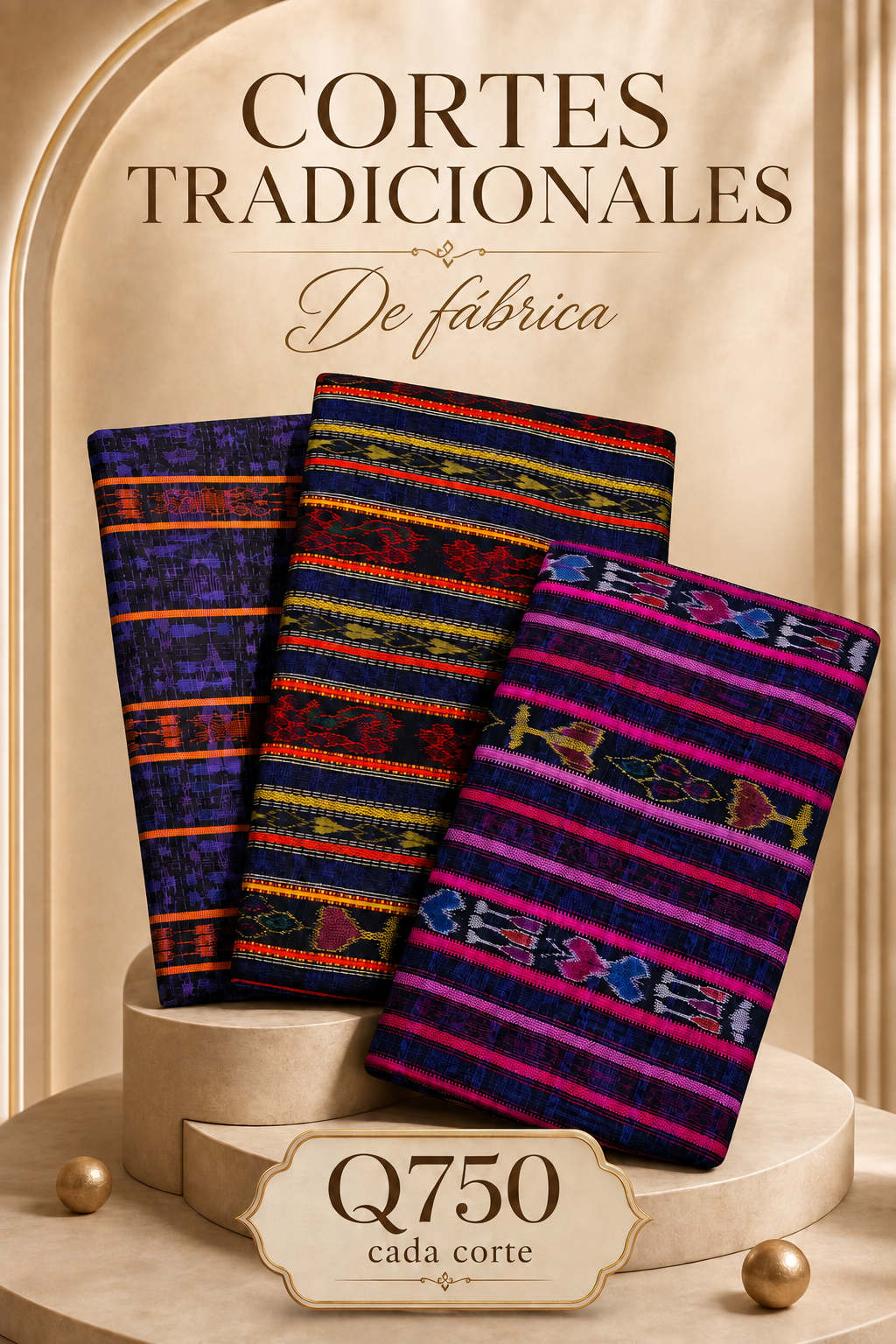 ✨ Cortes Típicos de Hilo Alemán ✨ 8 varas • Q750 • 2 por Q1,395 GT