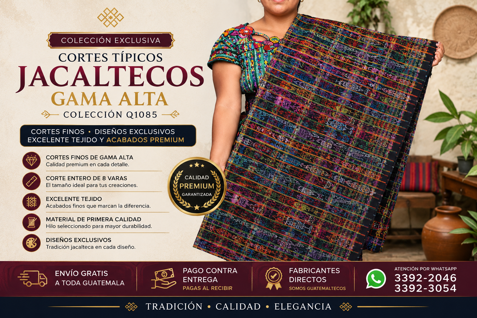✨ Colección Jacalteca Gama Alta Q1085 ✨