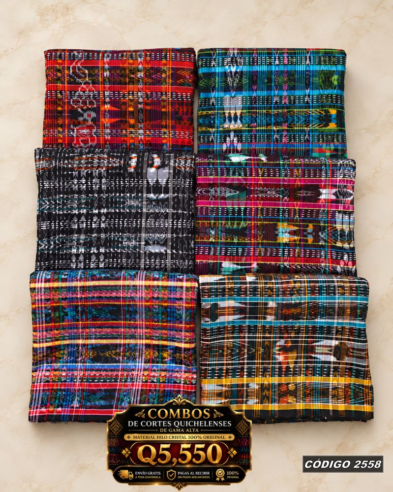 ✨ Combo 6 Cortes Típicos 8 Varas — Q5,550 | COD 2558