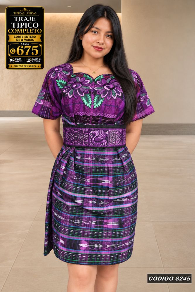 Traje Típico Diseño Nuevo precio Q1,350 código 8245 - Típicas Unidas Guatemala