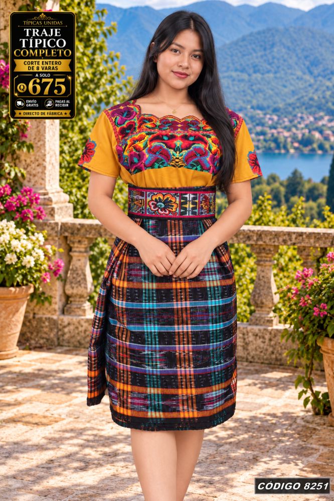 Traje Típico Diseño Nuevo precio Q1,350 código 8251 - Típicas Unidas Guatemala