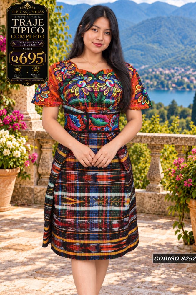 Traje Típico Diseño Nuevo precio Q1,350 código 8252 - Típicas Unidas Guatemala
