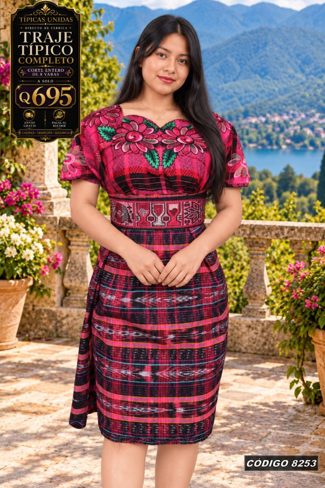 Traje Típico Diseño Nuevo precio Q1,350 código 9955 - Típicas Unidas Guatemala