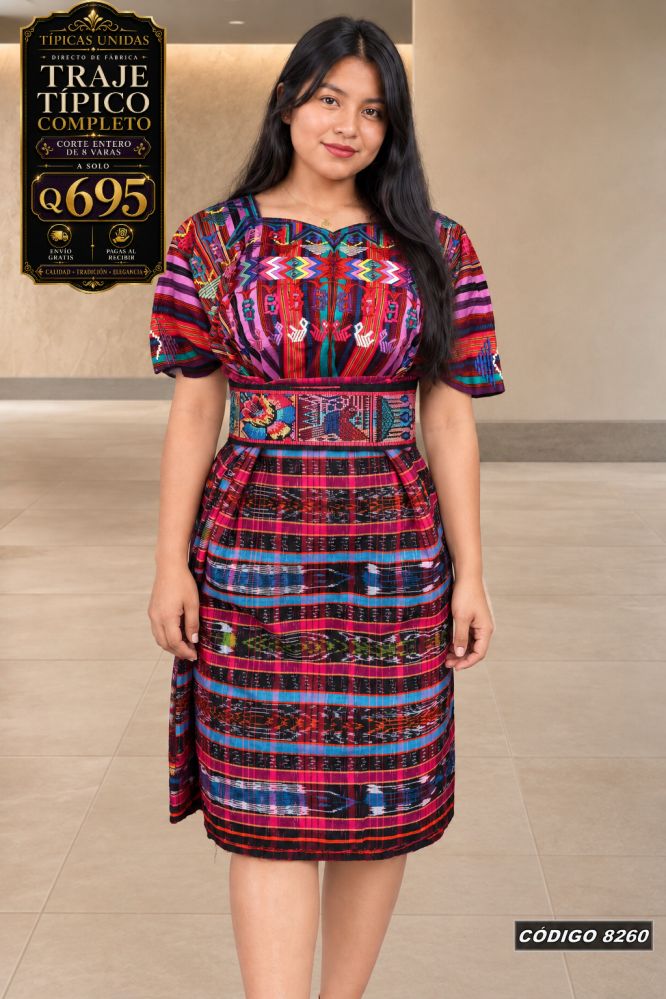 Traje Típico Diseño Nuevo precio Q1,350 código 8260 - Típicas Unidas Guatemala