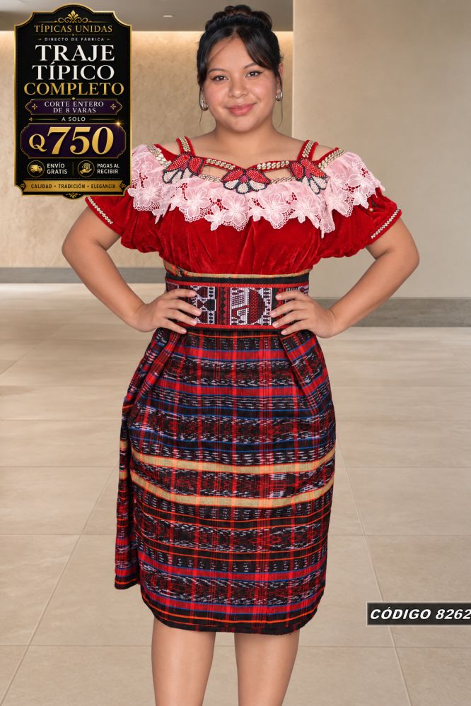 Traje Típico Diseño Nuevo precio Q1,350 código 8262 - Típicas Unidas Guatemala
