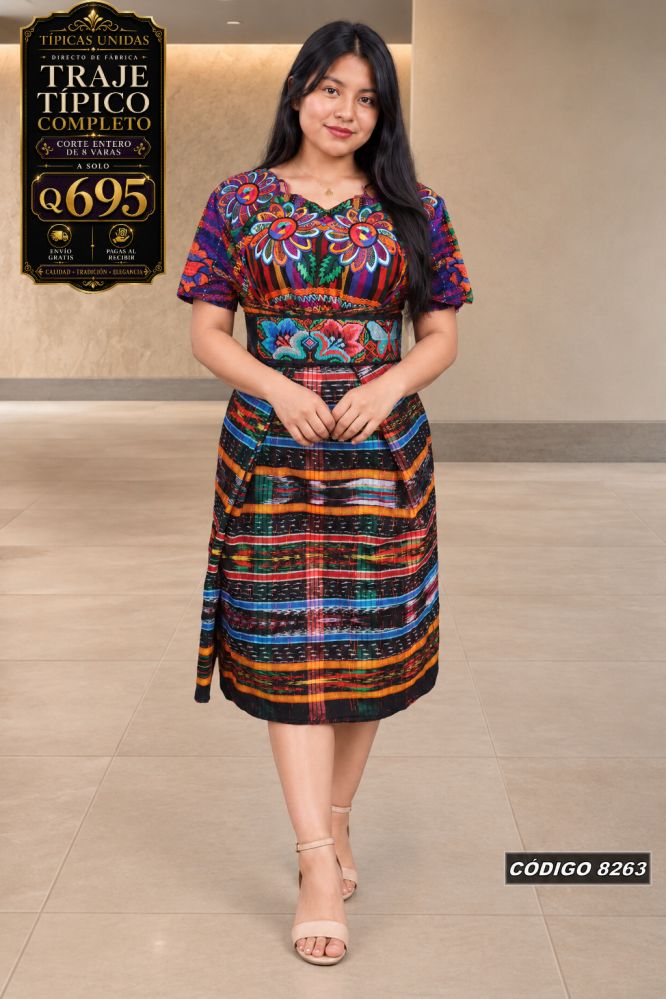 Traje Típico Diseño Nuevo precio Q1,350 código 8263 - Típicas Unidas Guatemala