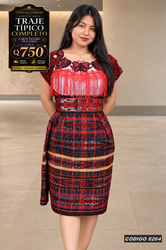Traje Típico Diseño Nuevo precio Q1,350 código 8264 - Típicas Unidas Guatemala