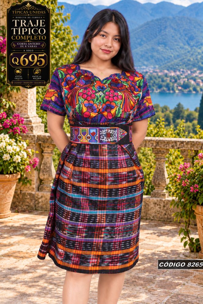 Traje Típico Diseño Nuevo precio Q1,350 código 8265 - Típicas Unidas Guatemala