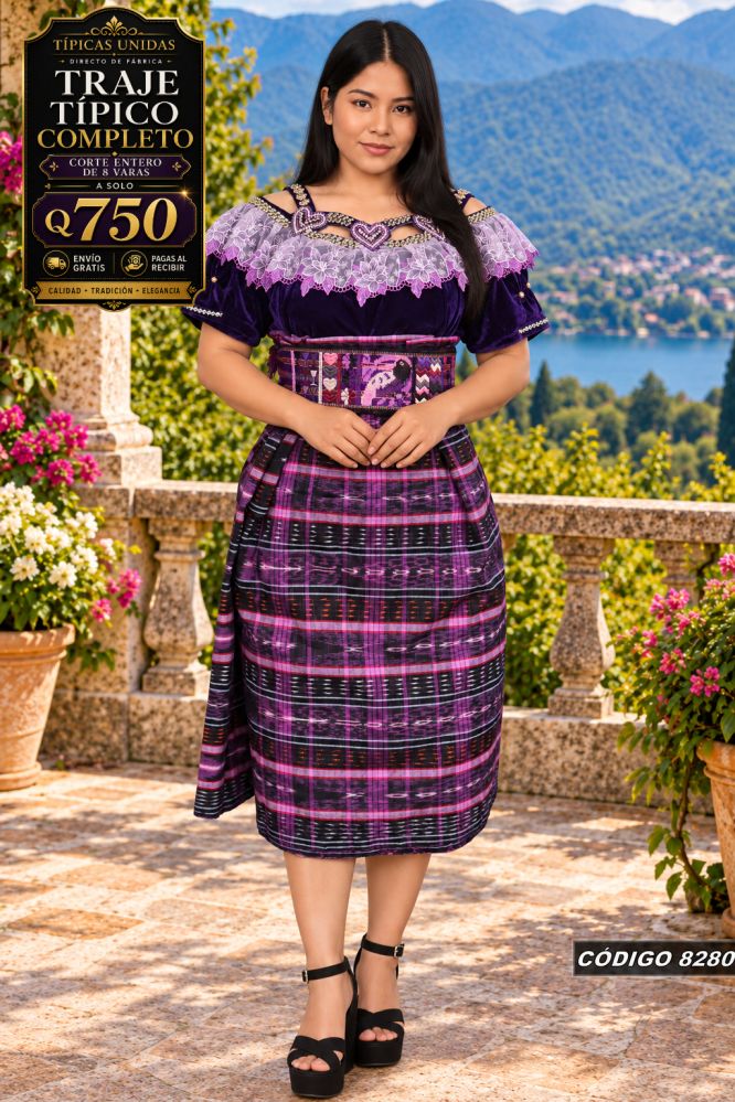 Traje Típico Diseño Nuevo precio Q1,350 código 8280 - Típicas Unidas Guatemala