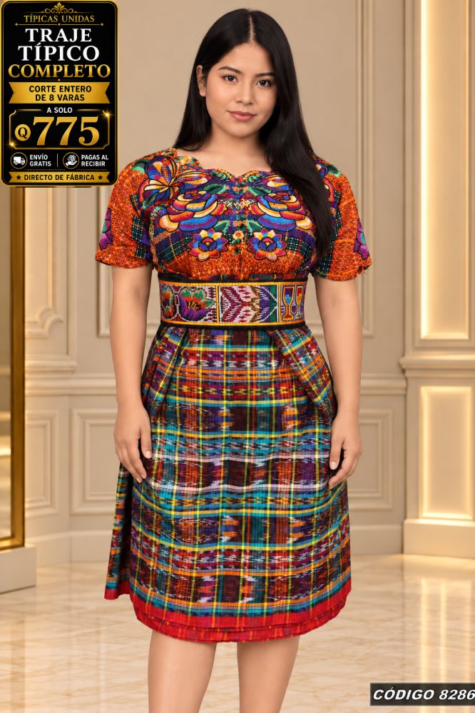 Traje Típico Diseño Nuevo precio Q1,350 código 8286 - Típicas Unidas Guatemala