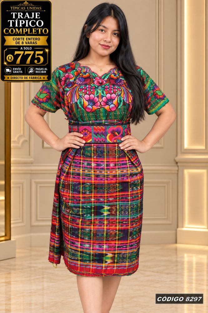 Traje Típico Diseño Nuevo precio Q1,350 código 8297 - Típicas Unidas Guatemala