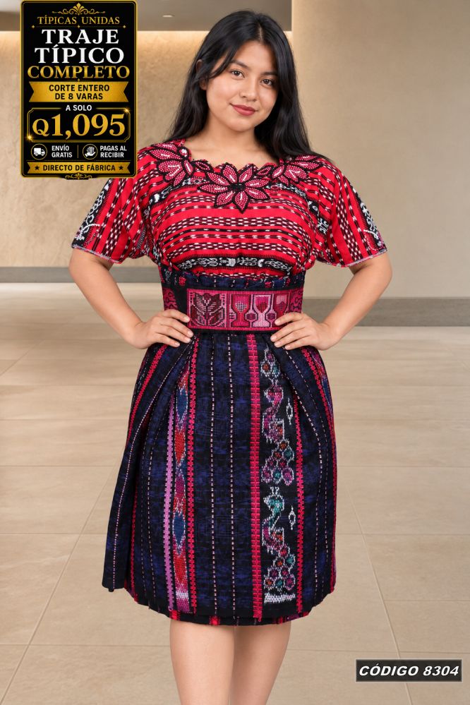Traje Típico Diseño Nuevo precio Q1,350 código 8304 - Típicas Unidas Guatemala