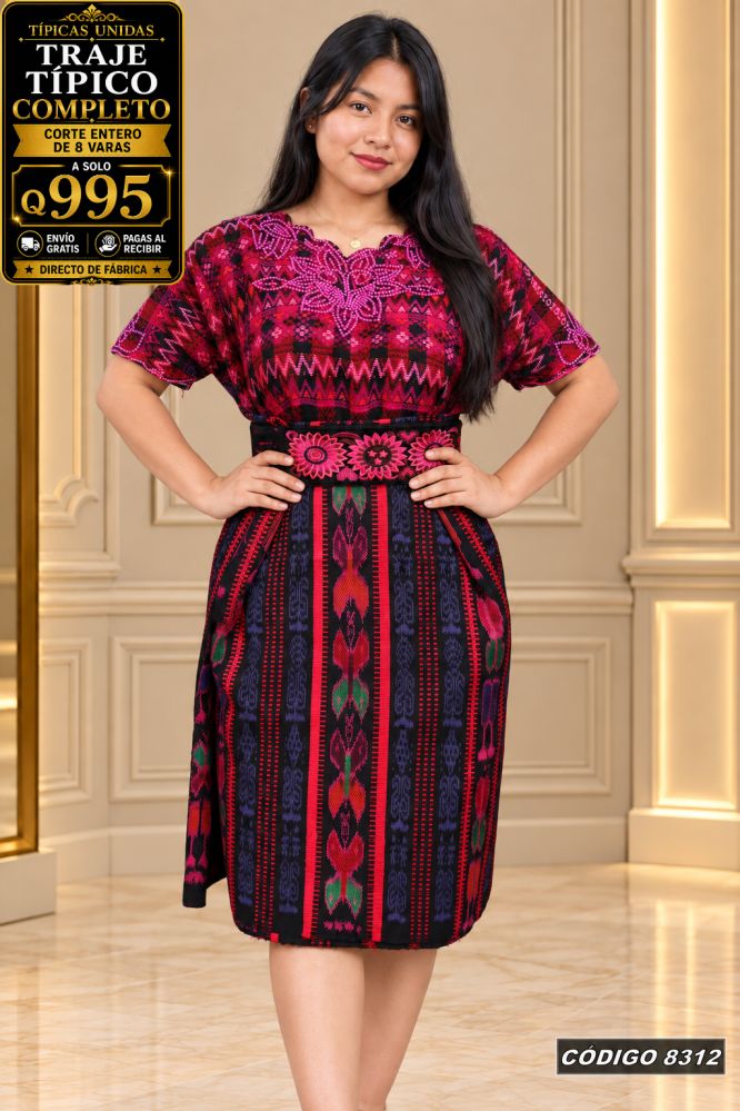 Traje Típico Diseño Nuevo precio Q1,350 código 8312 - Típicas Unidas Guatemala