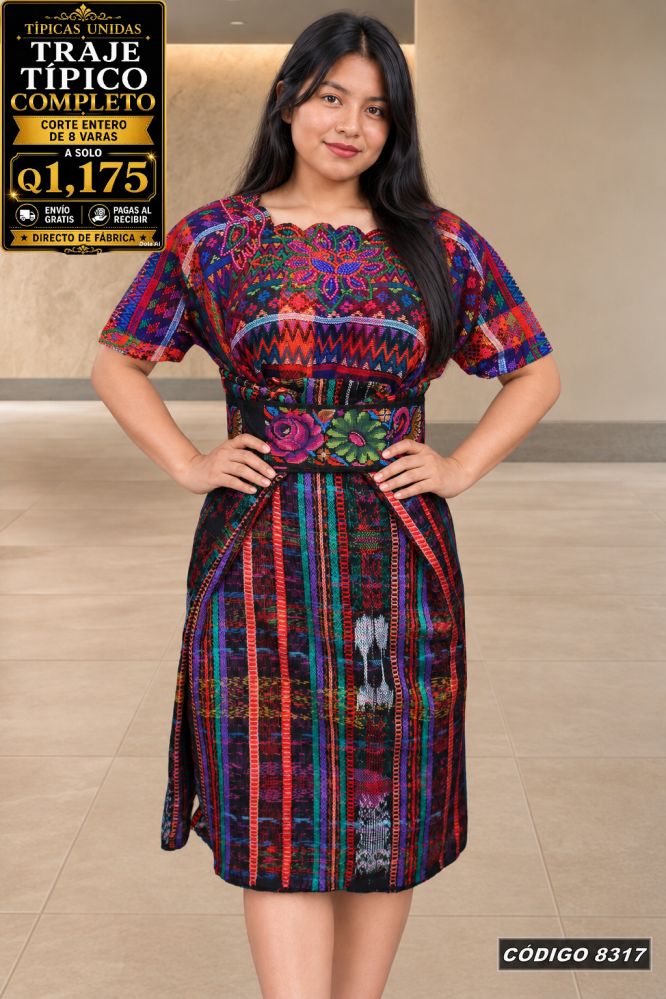 Traje Típico Diseño Nuevo precio Q1,350 código 8317 - Típicas Unidas Guatemala