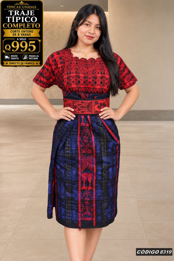 Traje Típico Diseño Nuevo precio Q1,350 código 8319 - Típicas Unidas Guatemala