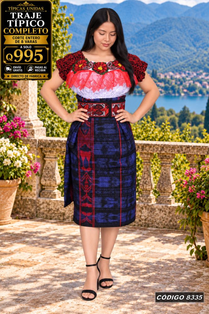 Traje Típico Diseño Nuevo precio Q1,350 código 8335 - Típicas Unidas Guatemala