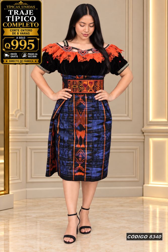 Traje Típico Diseño Nuevo precio Q1,350 código 8340 - Típicas Unidas Guatemala