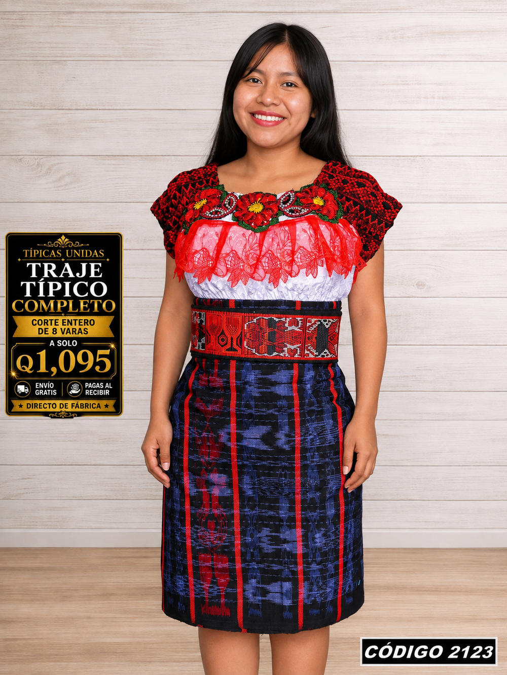 ✨ Traje Típico Completo — Q1,095 | COD 2123