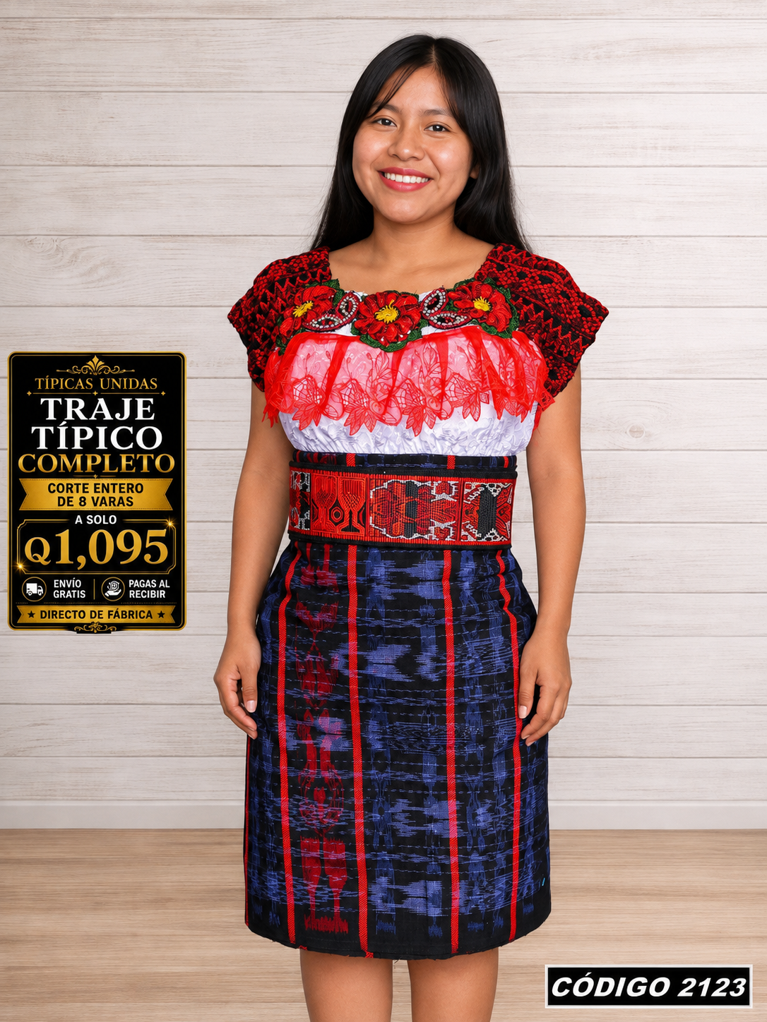 ✨ Traje Típico Completo — Q1,095 | COD 2123
