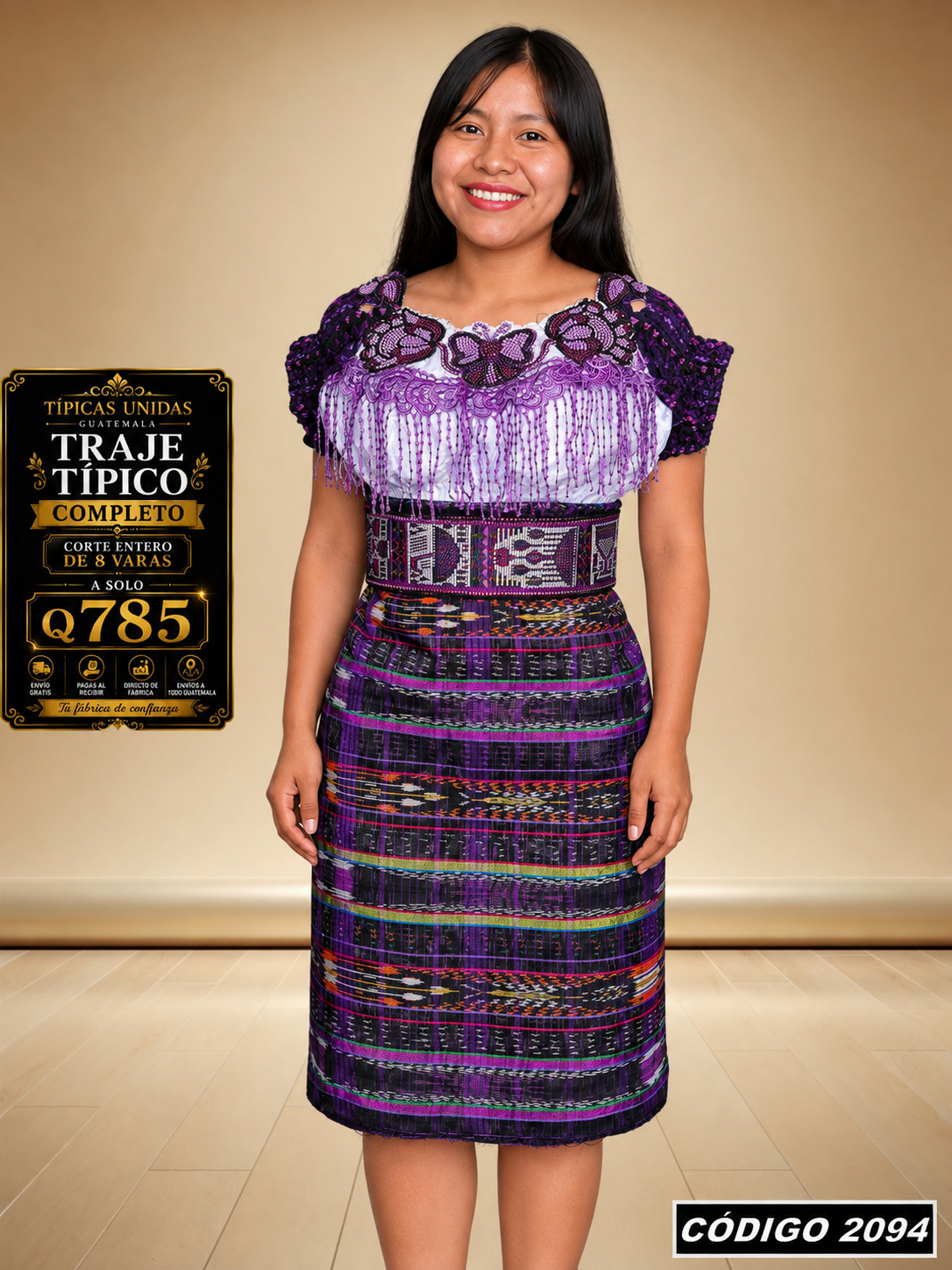 ✨ Traje Típico Completo — Q785 | COD 2094