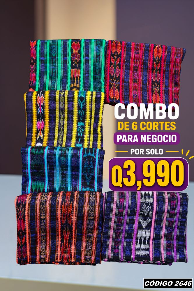 🔥 Combo de 6 Cortes — Q3,990 | COD 2646