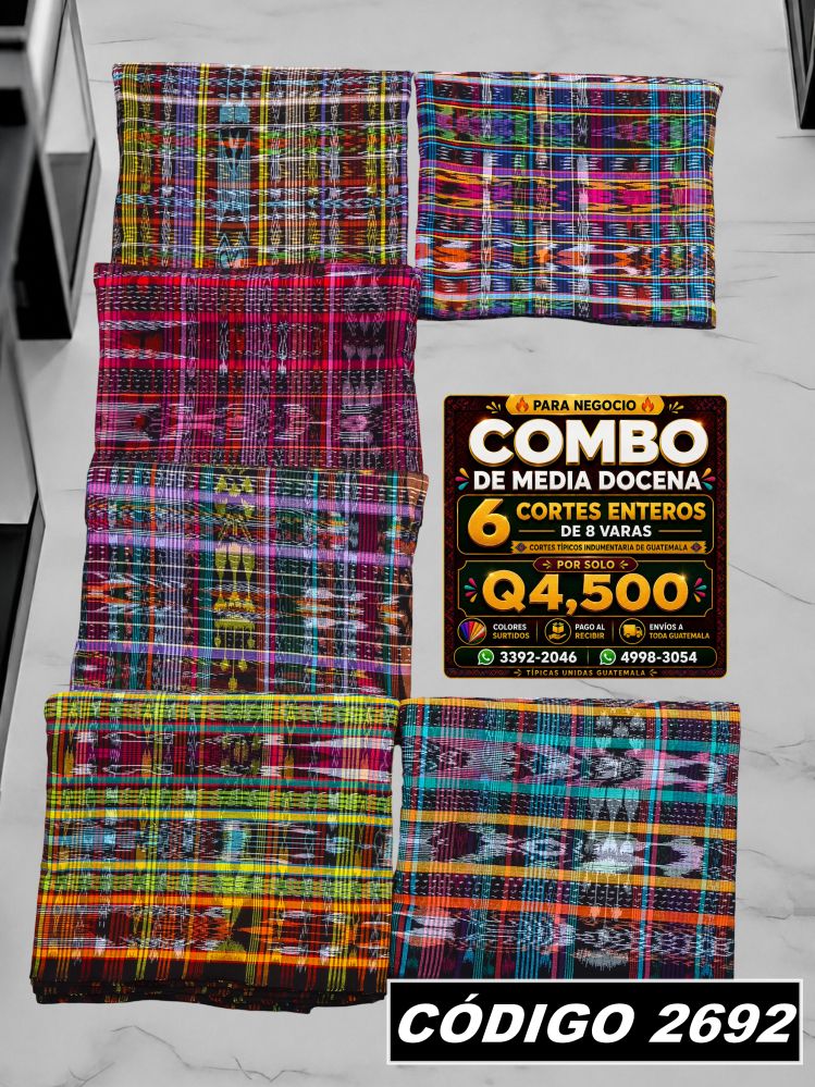 🔥 Combo de 6 Cortes — Q4,500 | COD 2692