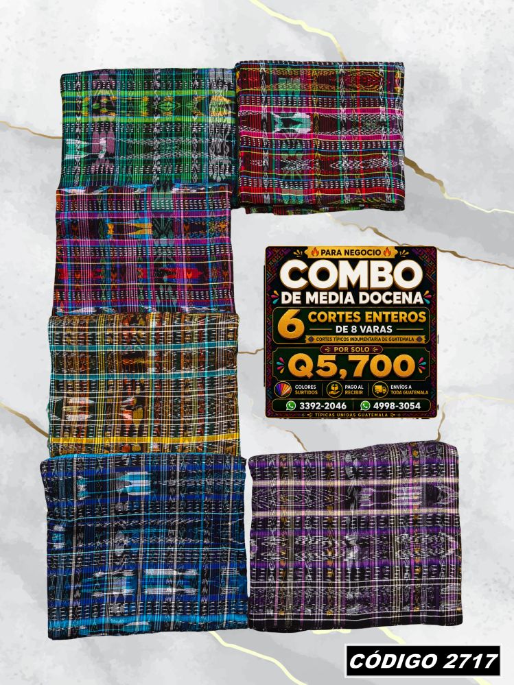 🔥 Combo de 6 Cortes — Q5,700 | COD 2717