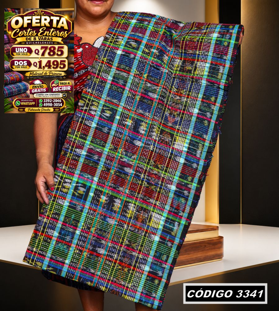 ✨ Corte Típico Hilo Río 8 Varas — Q785 | COD 3341