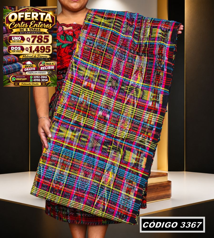 ✨ Corte Típico Hilo Río 8 Varas — Q785 | COD 3367