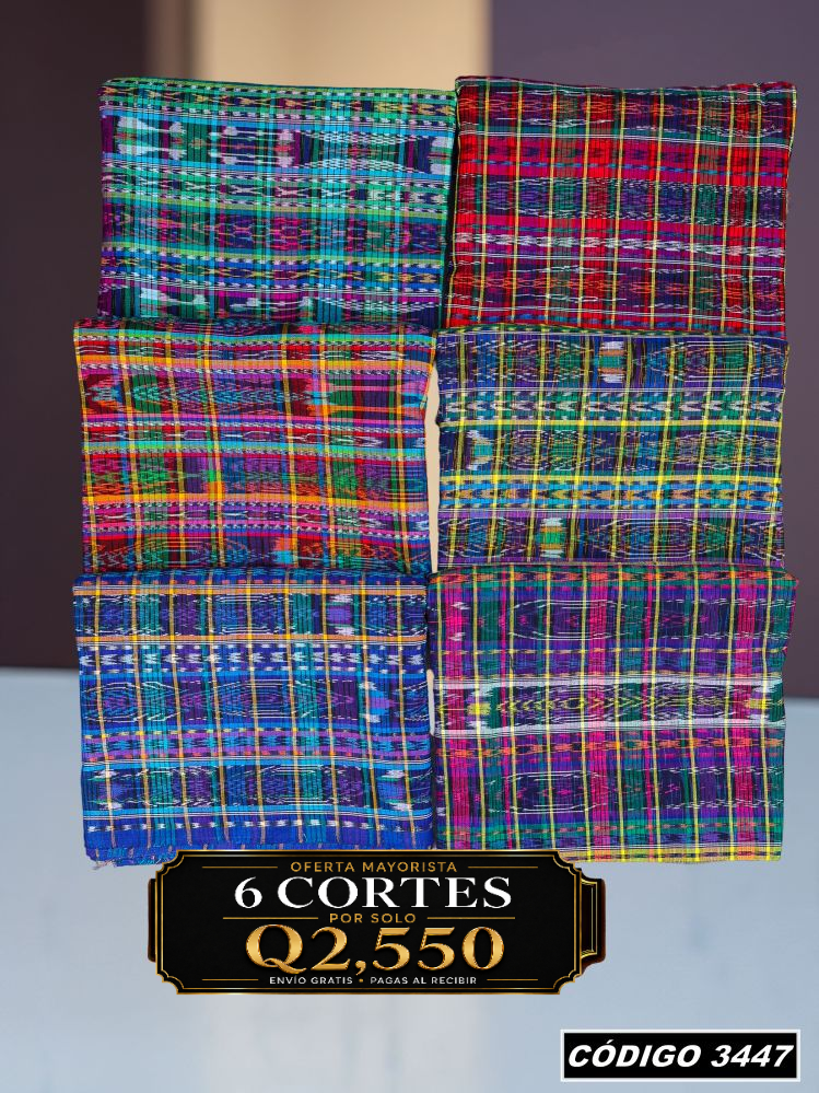 🔥Combo de 6 Cortes — Q2,550 | COD 3447
