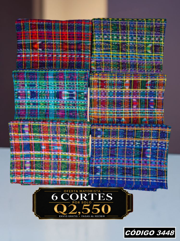 🔥Combo de 6 Cortes — Q2,550 | COD 3448