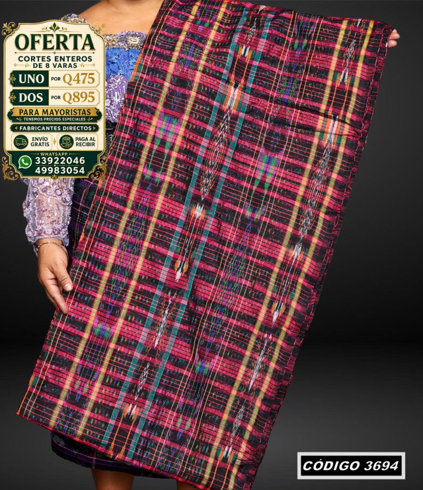 ✨ Corte Típico 8 Varas — Q475 | COD 3694