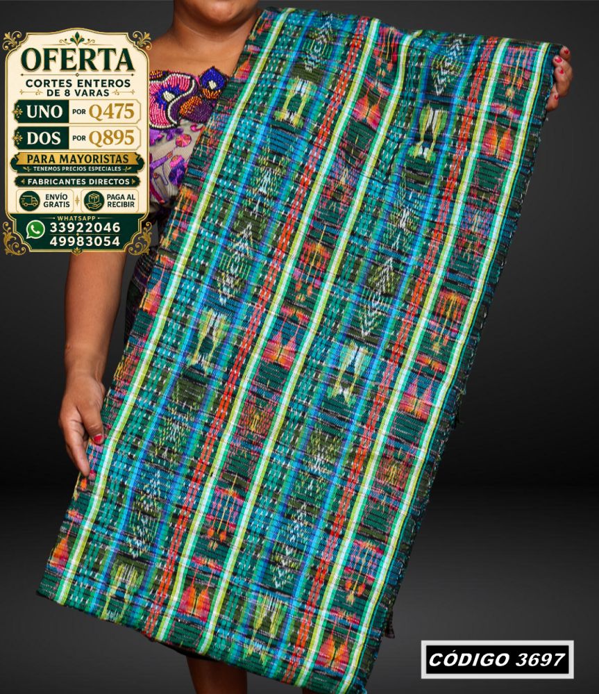 ✨ Corte Típico 8 Varas — Q475 | COD 3697