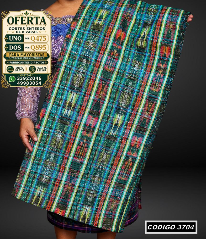 ✨ Corte Típico 8 Varas — Q475 | COD 3704