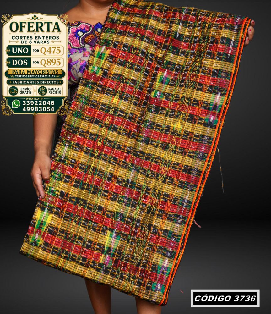 ✨ Corte Típico 8 Varas — Q475 | COD 3736