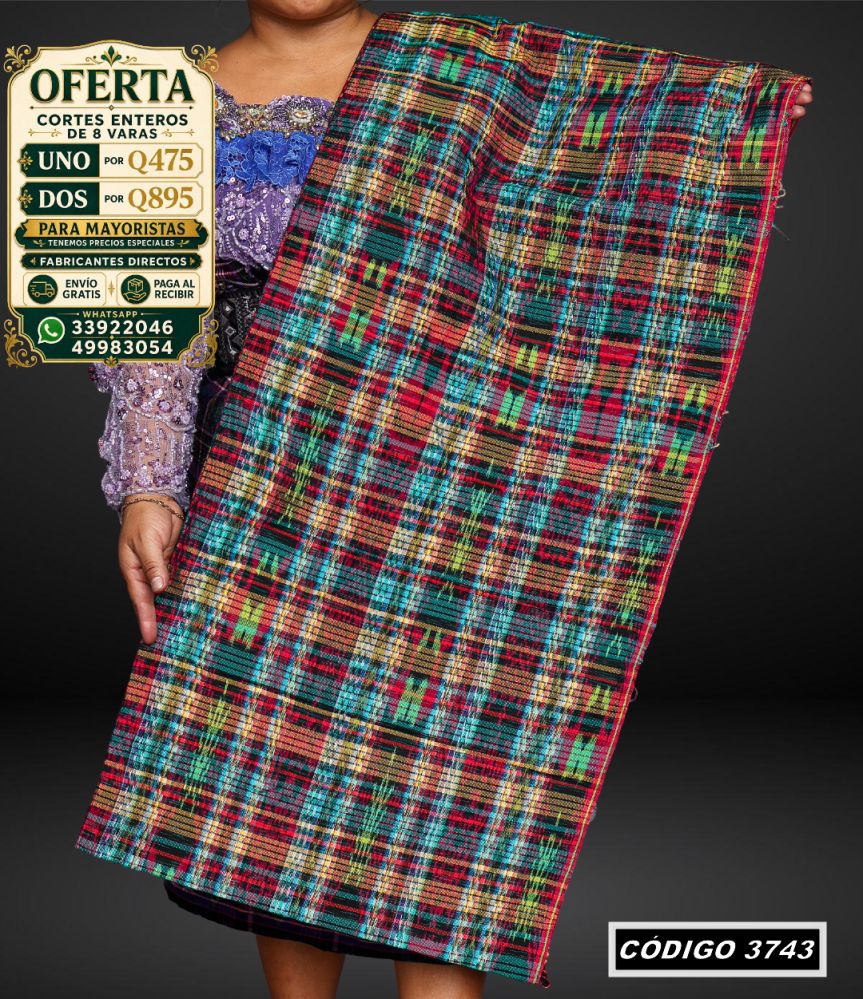 ✨ Corte Típico 8 Varas — Q475 | COD 3743