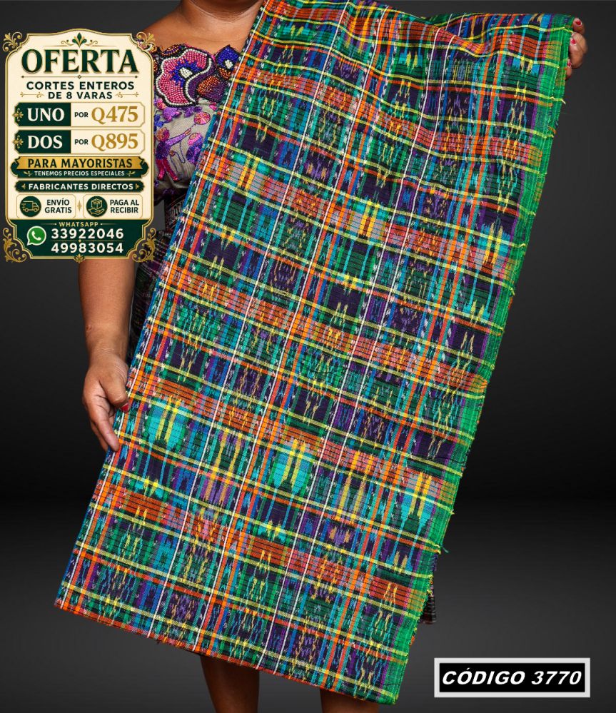 ✨ Corte Típico 8 Varas — Q475 | COD 3770