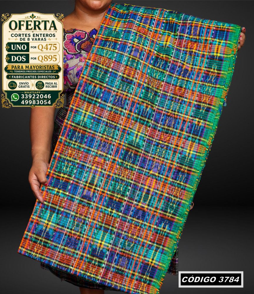 ✨ Corte Típico 8 Varas — Q475 | COD 3784