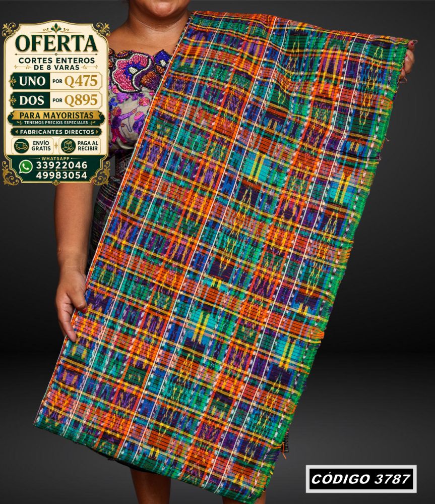 ✨ Corte Típico 8 Varas — Q475 | COD 3787