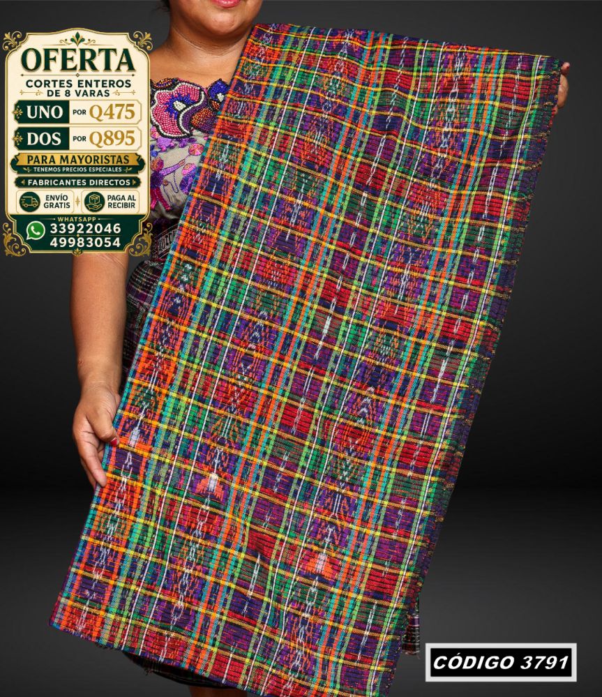 ✨ Corte Típico 8 Varas — Q475 | COD 3791