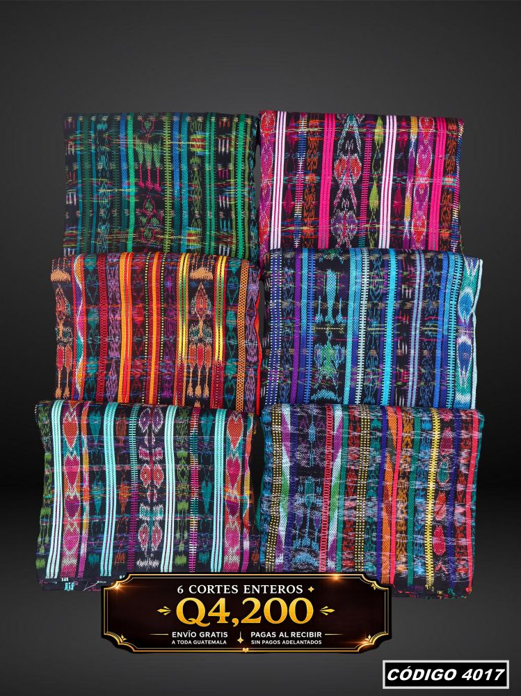 🔥Combo de 6 Cortes — Q4,200 | COD 4017