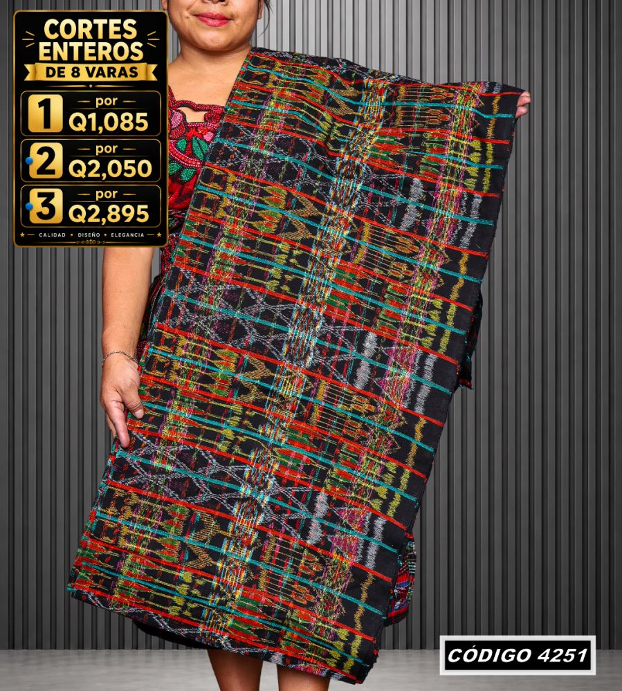 ✨ Corte Típico Hilo de Cristal 8 Varas — Q1085 | COD 4251