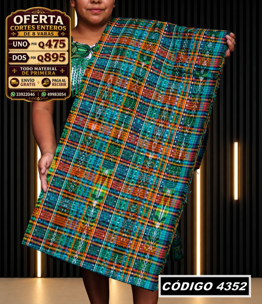 ✨ Corte Típico 8 Varas — Q475 | COD 4352