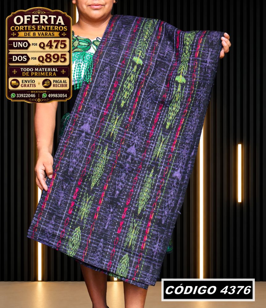 ✨ Corte Típico 8 Varas — Q475 | COD 4376