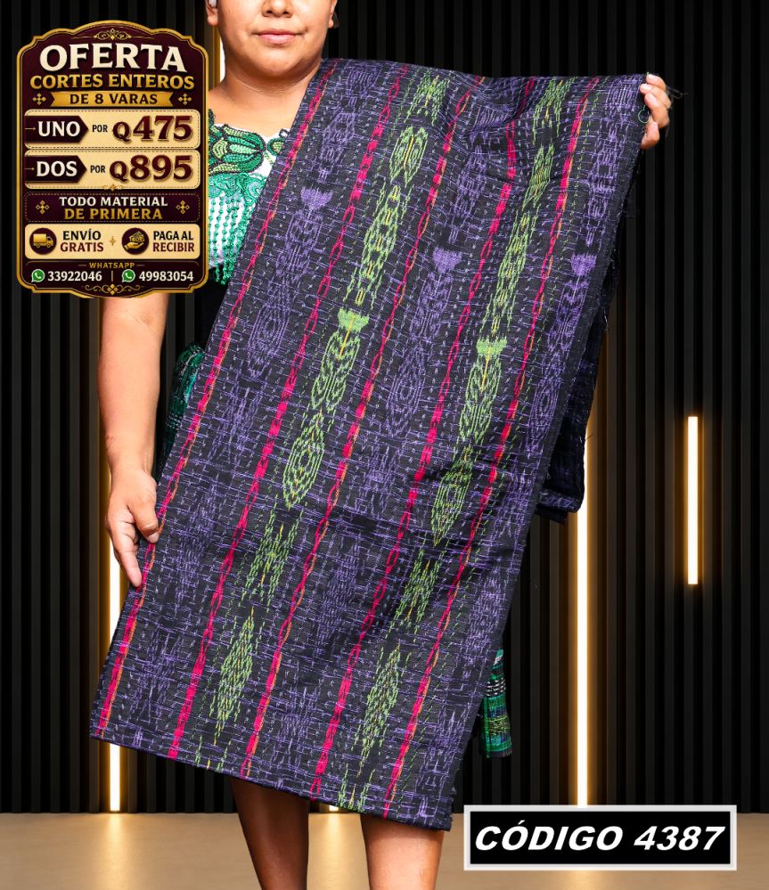 ✨ Corte Típico 8 Varas — Q475 | COD 4387
