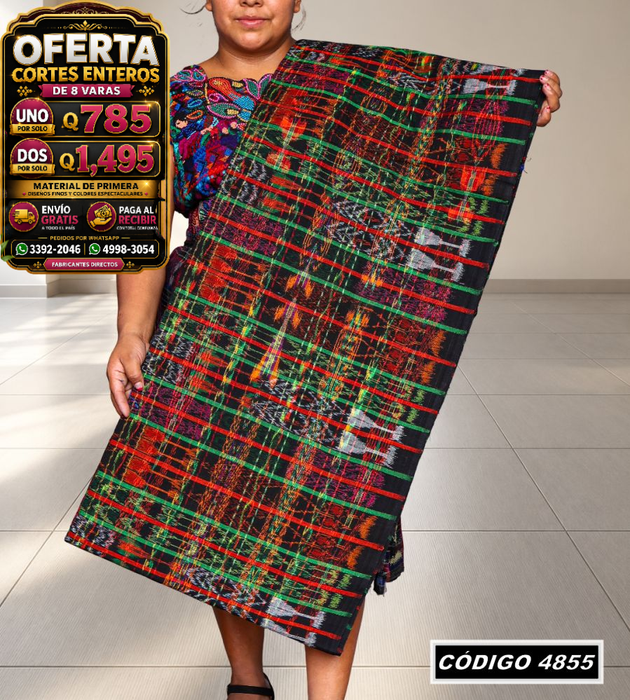 ✨ Corte Típico Hilo Alemán 8 Varas — Q785 | COD 4855