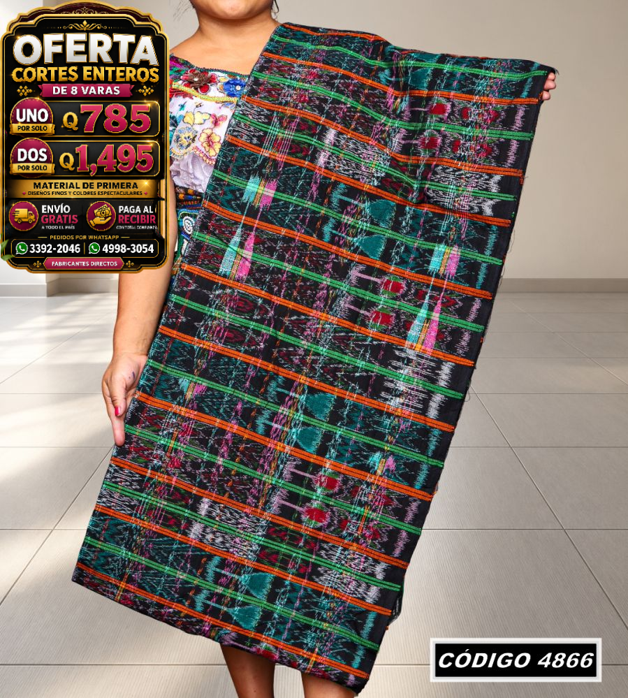 ✨ Corte Típico Hilo Alemán 8 Varas — Q785 | COD 4866