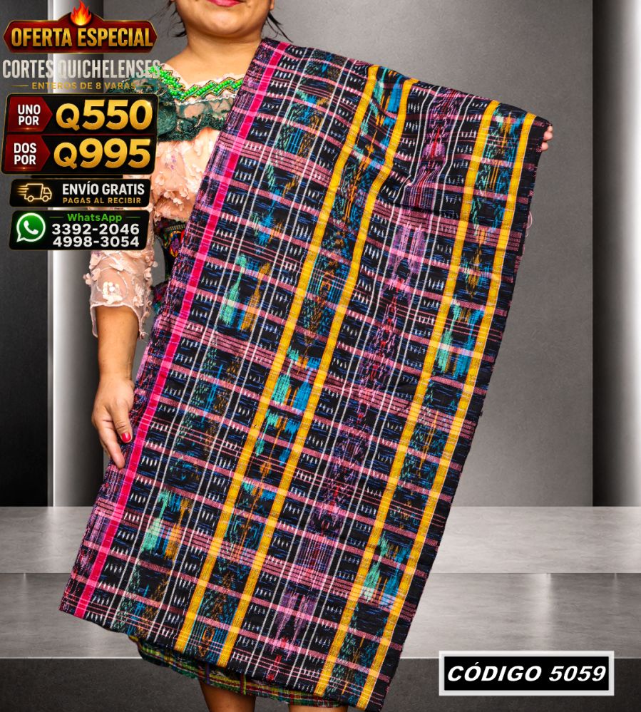 ✨ Corte Típico 8 Varas — Q550 | COD 5059